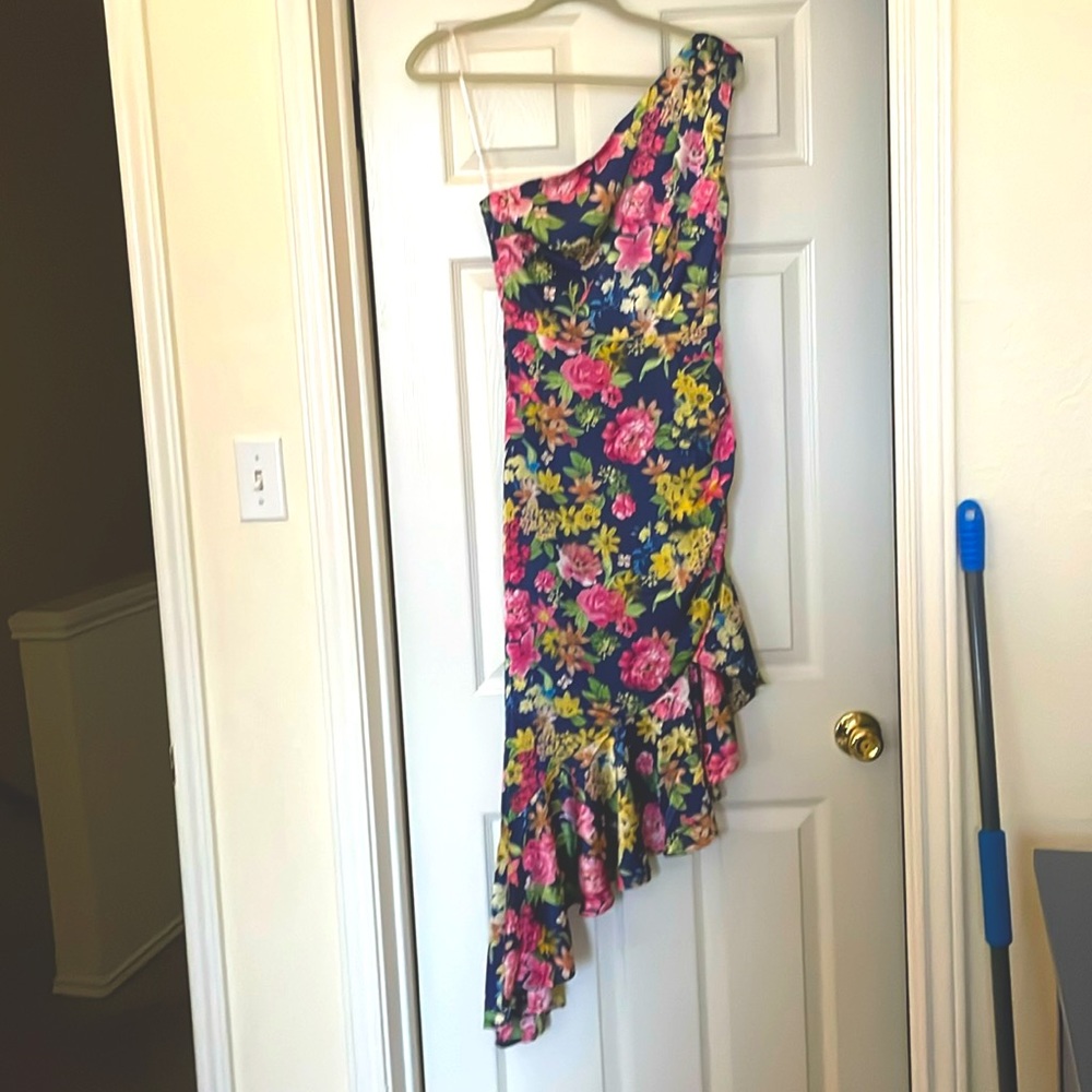 Floral wedding guest dress